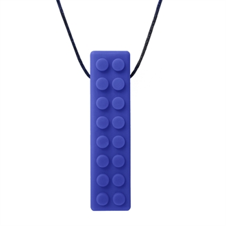ARK Brick Stick Textured Chew Necklace Mørkeblå